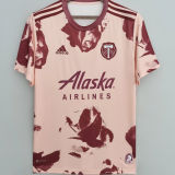 2022 Portland Timbers Away Pink Heritage Rose Fans Jersey