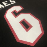 2023/24 Miami Heat JAMES #6 Black NBA Jerseys 热压