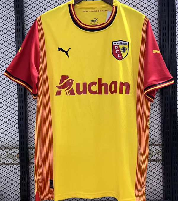 2023/24 Lens Home Yellow Fans Soccer Jersey