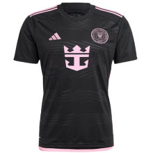 2024/25 Inter Miami 1:1 Quality Away Black Fans Jersey 胸前新广告