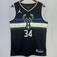 2023/24 Bucks ANTETOKOUNMPOL #34 Black NBA Jerseys