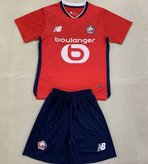 2024/25 Lille Home Red Kids Soccer Jersey