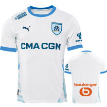 2024/25 MS 1:1 Quality Home White Fans Soccer Jersey (Print All Sponsor) 背下+袖+右臂上广告