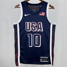 2025 Team USA TATUM #10 Sapphire Blue NBA Jerseys