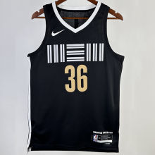 2023/24 Grizzlies SMART #36 Black City Edition NBA Jerseys Hot Pressed