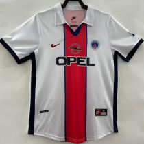 1998/99 PSG Away White Retro Soccer Jersey