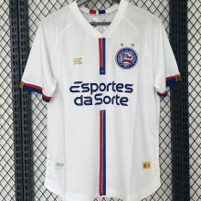 2024/25 Bahia Away White Fans Soccer Jersey