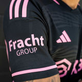 2024/25 Inter Miami 1:1 Quality Away Black Fans Jersey 胸前新广告