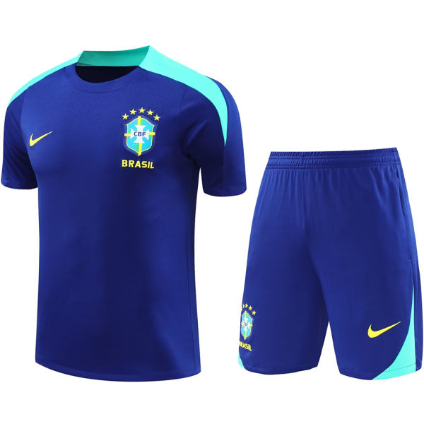 2025 Brazil Sapphire Blue Training Jersey(A Set)