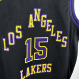 2024/25 Lakers REAVES #15 Black Kids City Edition NBA Jersey