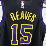 2024/25 Lakers REAVES #15 Black Kids City Edition NBA Jersey