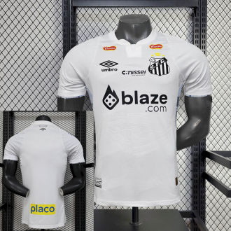 2024/25 Santos Home White Player Version Jersey (All Sponsor 全广告)