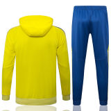 2025/26 AA Yellow Hoody Thickened Fluff Zipper Jacket Tracksuit