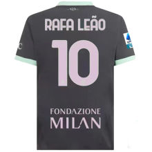 RAFA LEãO #10 AC Milan Third Fans Soccer Jersey 2024/25 带号下广告 意甲字体 ★★