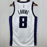 2025 Kings LAVINE #8 White NBA Jerseys