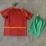 2002 Portugal Home Kids Retro Soccer Jersey