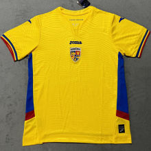 2025/26 Romania Home Yellow Fans Soccer Jersey