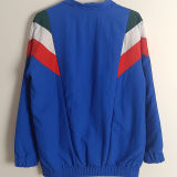 2025 Italy Blue Retro Style Windbreaker