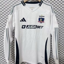 2025/26 Colo-Colo Home White Long Sleeve Soccer Jersey