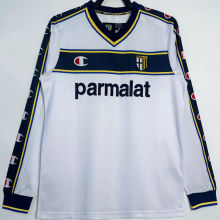 2002/03 Parma Away White Retro Long Sleeve Soccer Jersey