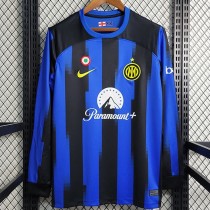 2023/24 INT Home Blue Fans Long Sleeve Soccer jersey