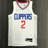 2022/23 CLIPPERS LEONARO #2 White NBA Jerseys