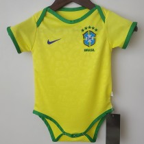 2022 Brazil Home Yellow Baby Jersey