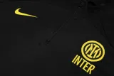 2023/24 INT Black Half Pull Tracksuit