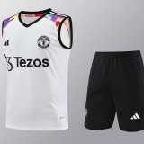 2023/24 Man Utd White Training Shorts Suit