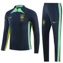 2023/24 Brazil Royal blue Half Pull Tracksuit