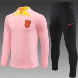 2023/24 China PR Pink Half Pull Tracksuit