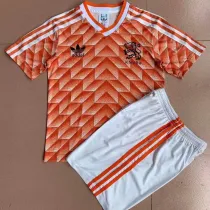 1988 Netherlands Home Retro Kids Soccer jersey
