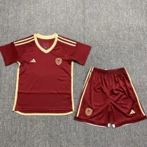 2024 Venezuela Home Fans Kids Soccer jersey