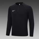 2023/24 Black Half Pull Tracksuit