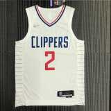 2022/23 CLIPPERS LEONARO #2 White Player NBA Jerseys