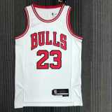 2022/23 BULLS JORDAN #23 White NBA Jerseys