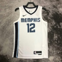 2022/23 GRIZZLIES MORANT #12 White NBA Jerseys
