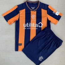 2023/24 Rangers 3RD Orange Fans Kids Soccer jersey