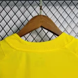 2002 Brazil Home Yellow Retro Soccer jersey