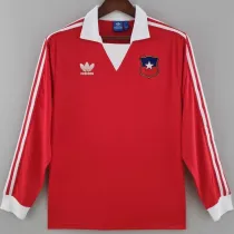 1982 Chile Home Retro Long Sleeve Soccer jersey