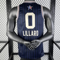 2023 LILLARD #0 ALL-STAR Dark Blue NBA Jerseys