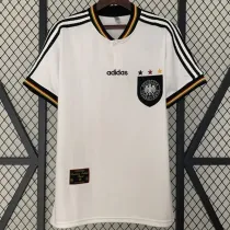1996 Germany Home White Retro Soccer jersey