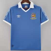1981/82 Man City Home Retro Soccer jersey