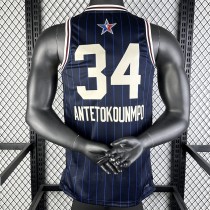 2023 ANTETOKOUNMPO #34 ALL-STAR Dark Blue NBA Jerseys