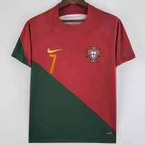 2022 Portugal Home Red Fans Soccer jersey