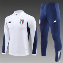 2023 Italy White Half Pull Tracksuit