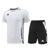2024 White Training Shorts Suit