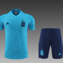2023 Argentina Blue Training Shorts Suit