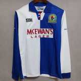 1995/96 Blackburn Rovers Home Retro Long Sleeve Soccer jersey