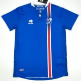 2016/17 Iceland Home Blue Retro Soccer jersey